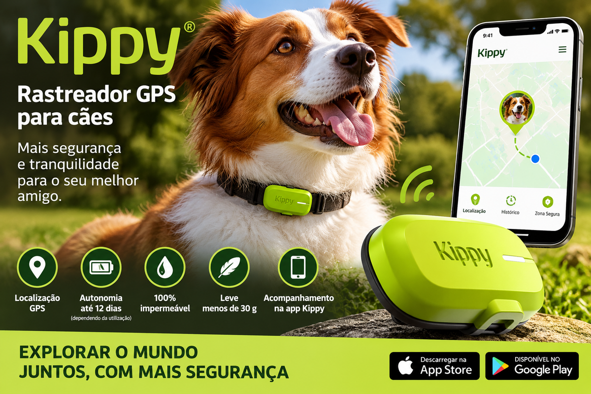 Kippy — Rastreador GPS para cães